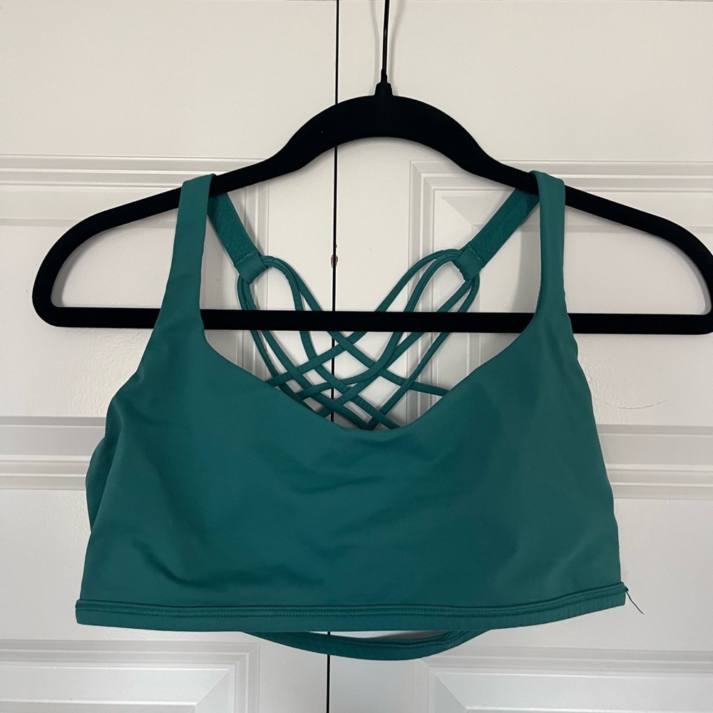 Lululemon Athletica Teal Free to Be Sports Bra